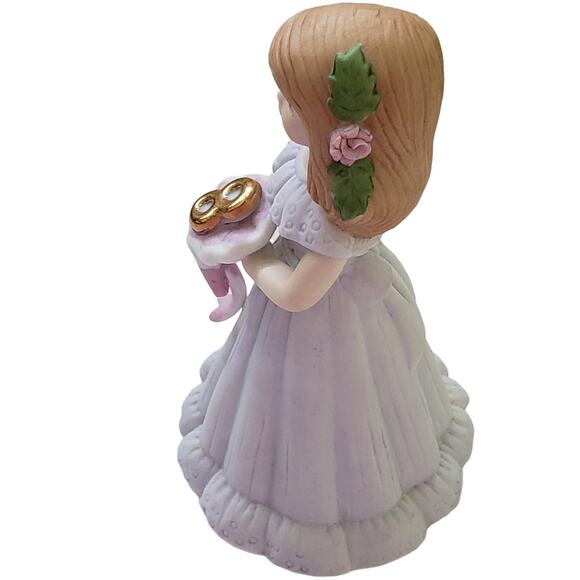 2 For $5 Sale Vintage Enesco Growing Up Birthday Girls Brunette Age 8 1982 - Picture 5 of 6